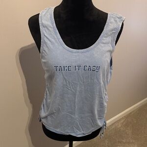 Light Blue 'Take It Easy' Women's Tank Top